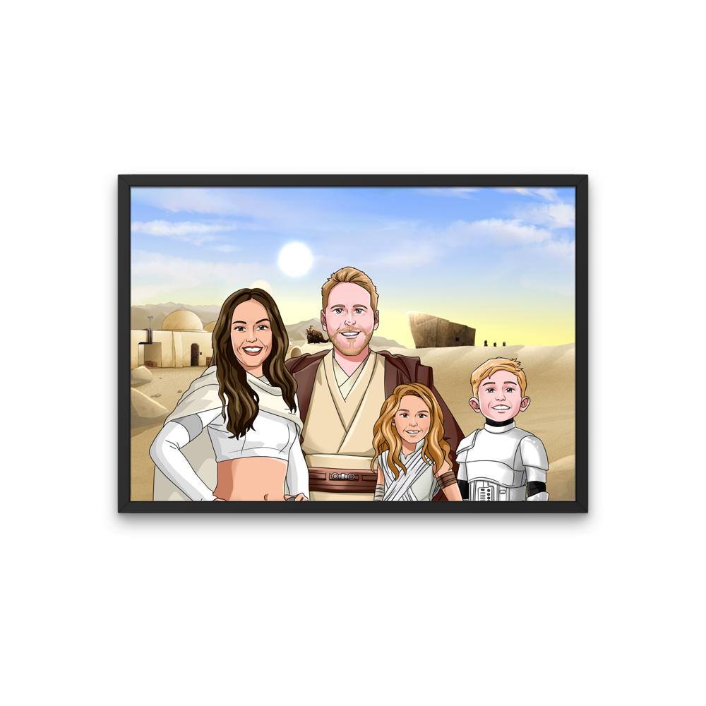 Custom Jedi Maker Portrait + Poster