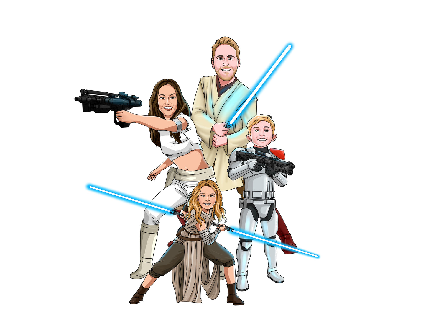 Custom Jedi Maker Portrait + T-Shirt